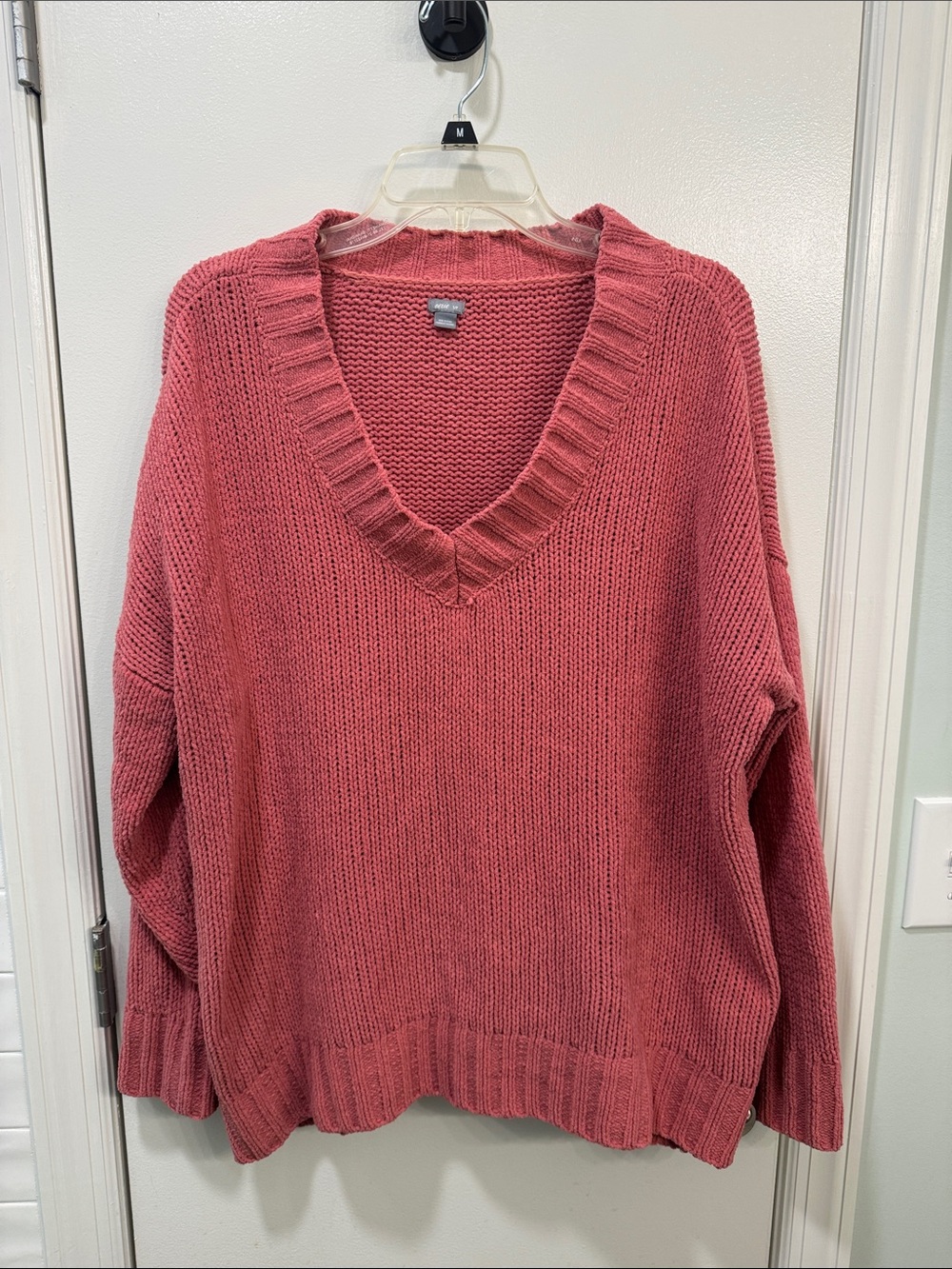 aerie Rose V-Neck Oversized Knit Sweater